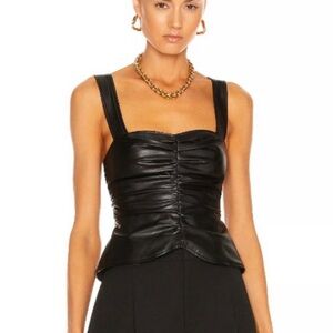 A.L.C Leather Top Lauryn Top (size 0)